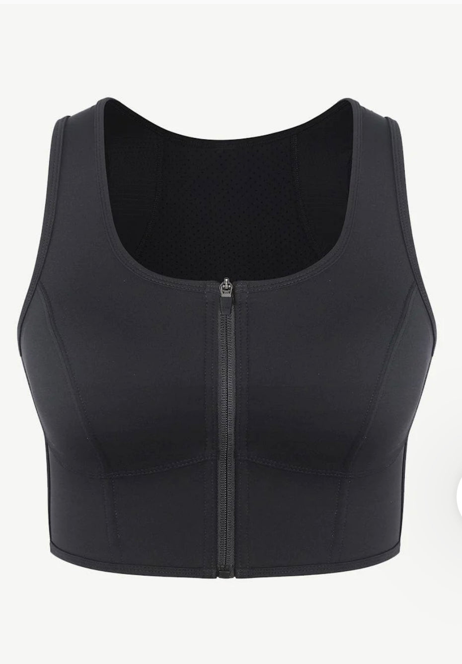 Zipper Sports Shockproof Bra Crop With Four steel Boning