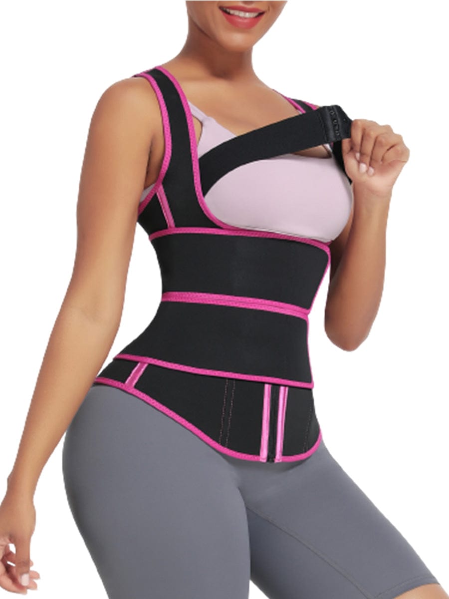 9 Bones Hooks Zipper Neoprene Waist Trainer