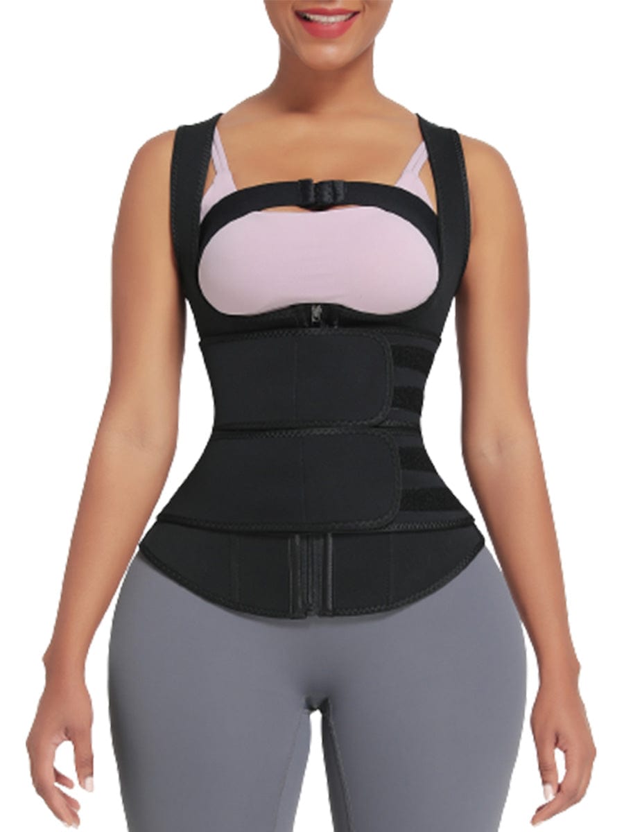 9 Bones Hooks Zipper Neoprene Waist Trainer