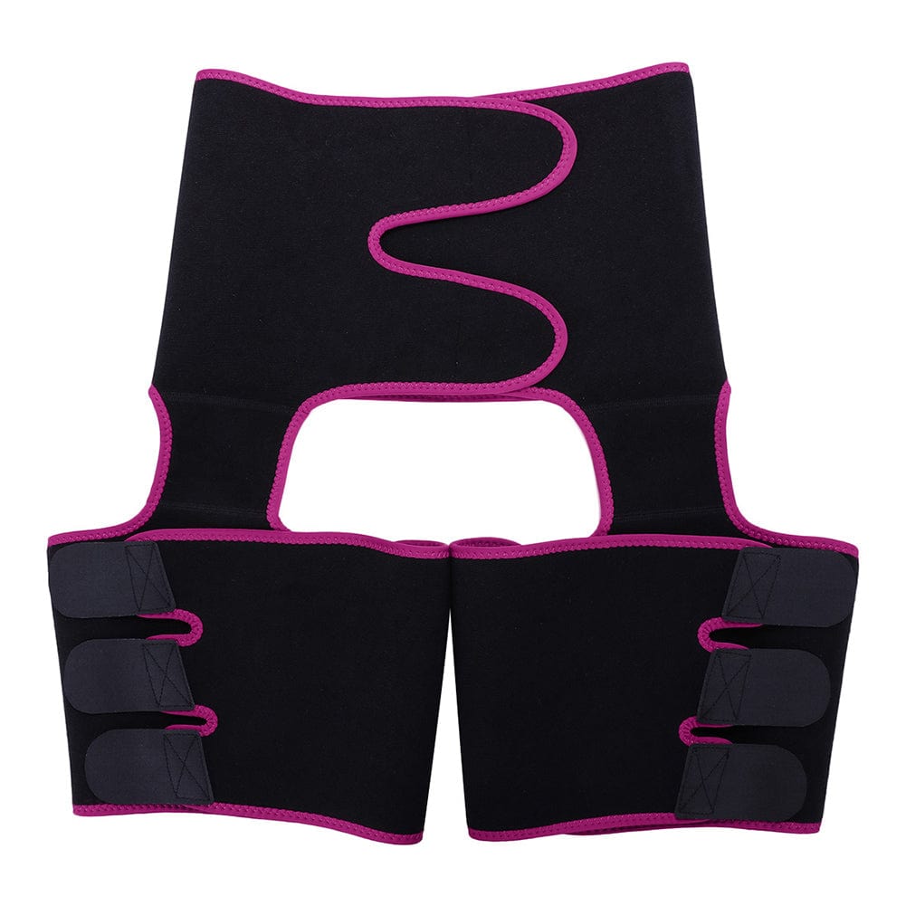 Ultrathin Black Solid Color Neoprene Shorts High Waist Firm Foundations