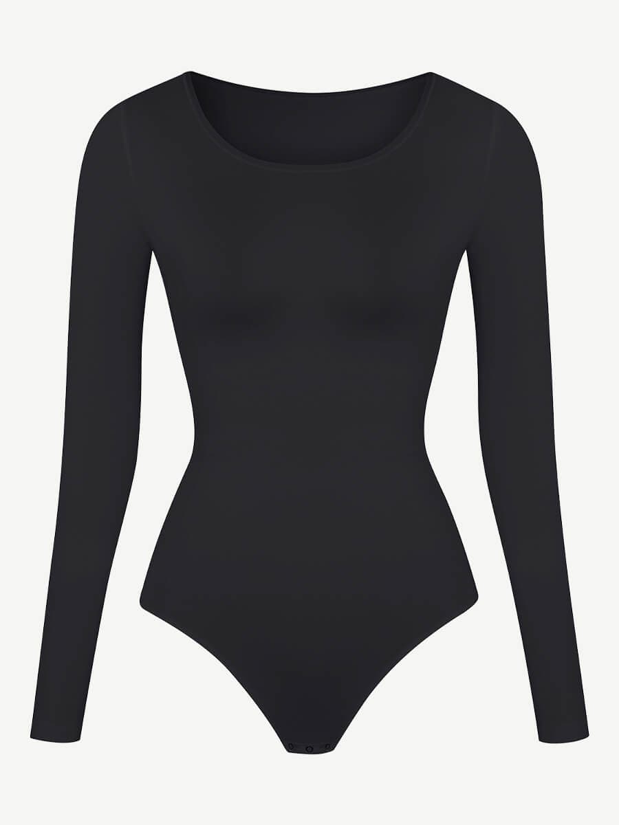 Seamless Bodysuit Long Sleeve Slim Corset Shapewear Bodysuit