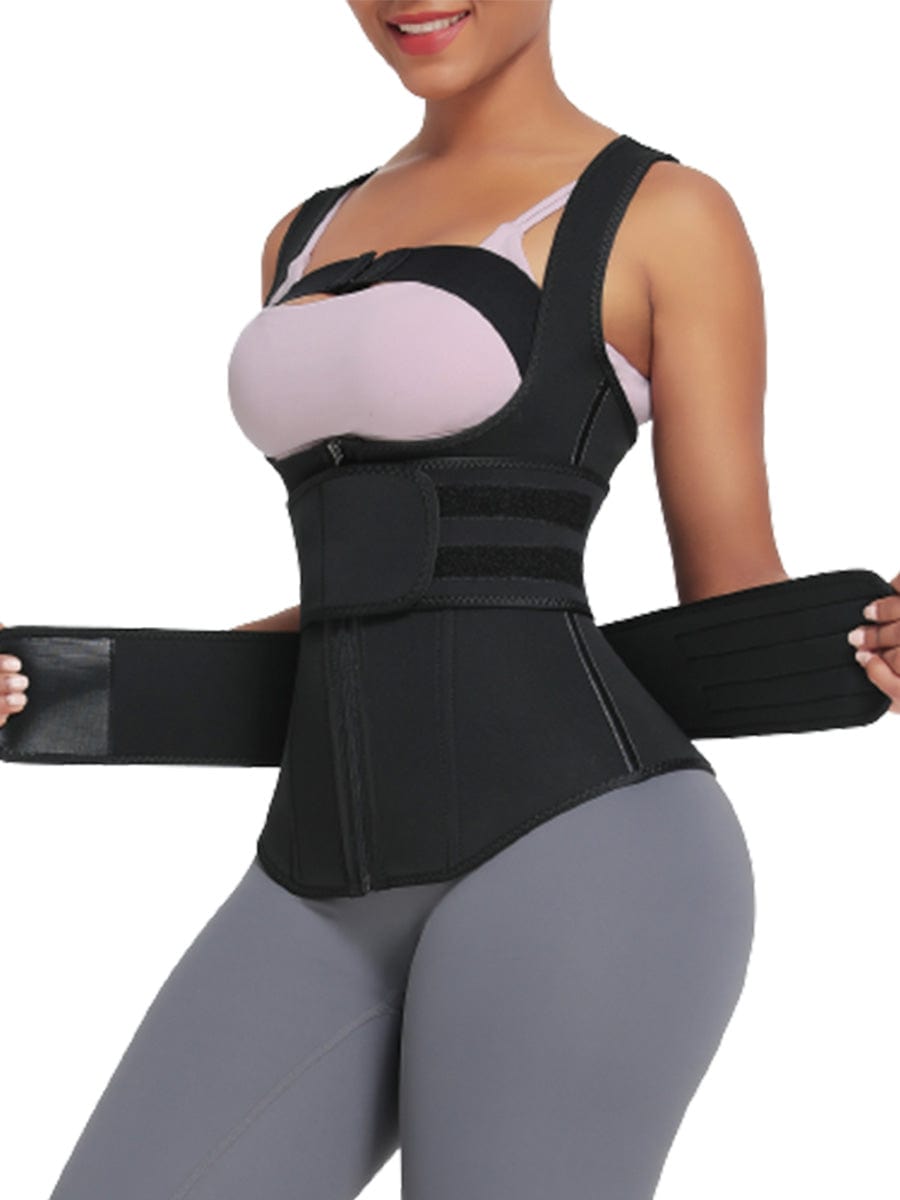 9 Bones Hooks Zipper Neoprene Waist Trainer