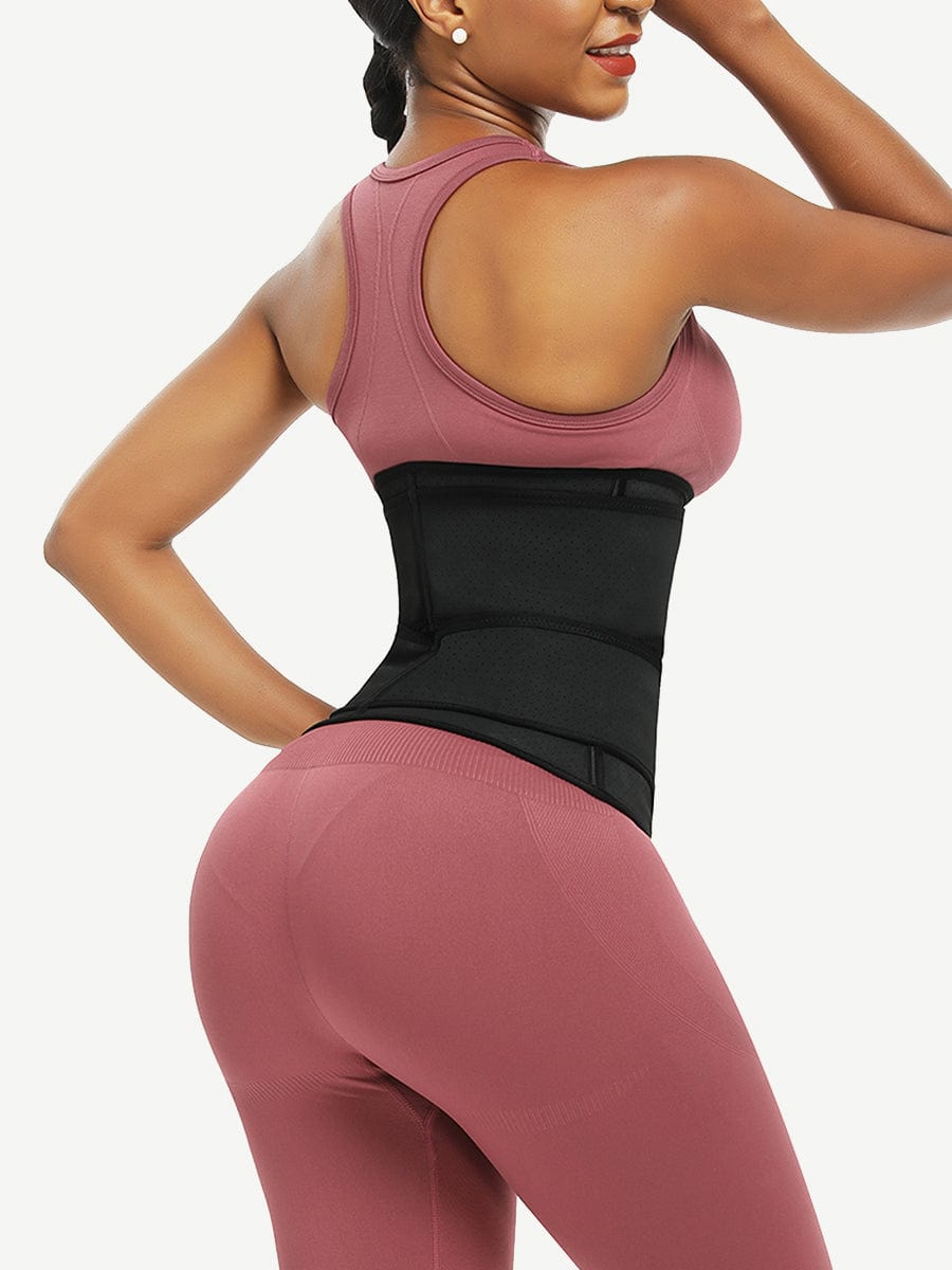 Punched Double Waist Belt Rubber Girdle