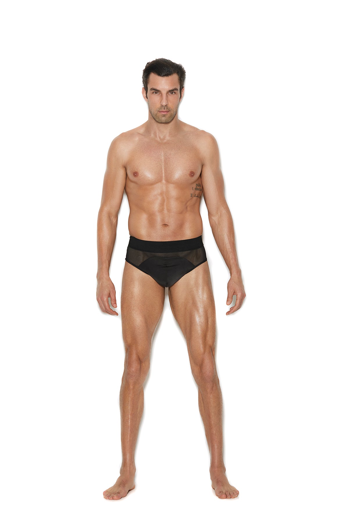 Men's mesh and lycra jock strap