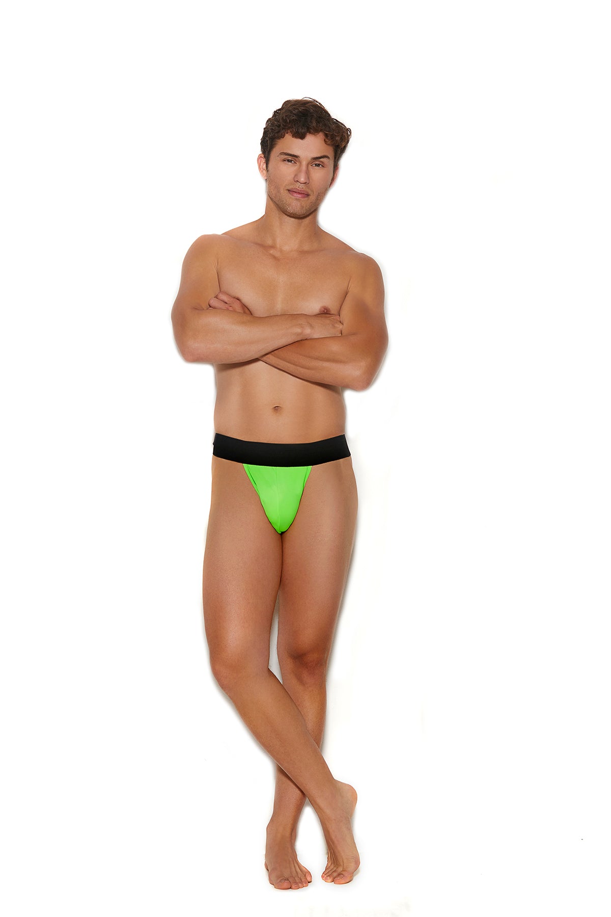 Men's thong with elastic band