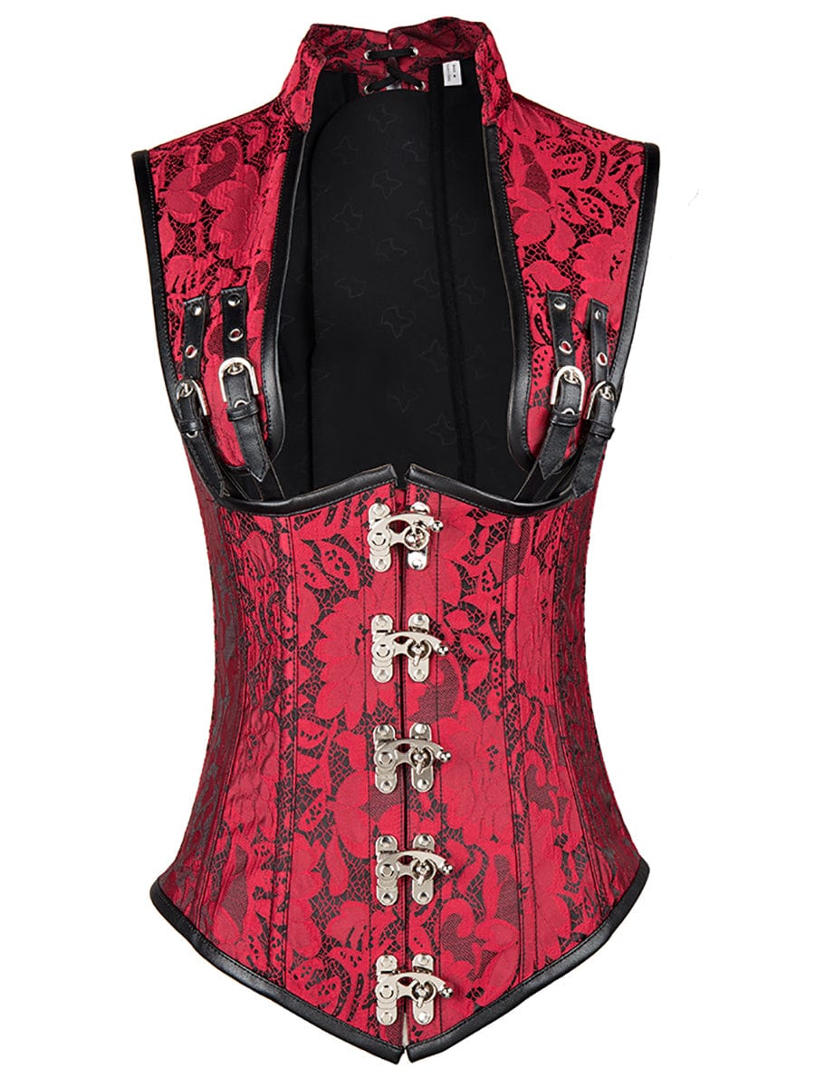 Bustier Corset Top Halloween Lace Up Gothic Corset Underbust waist Trainer