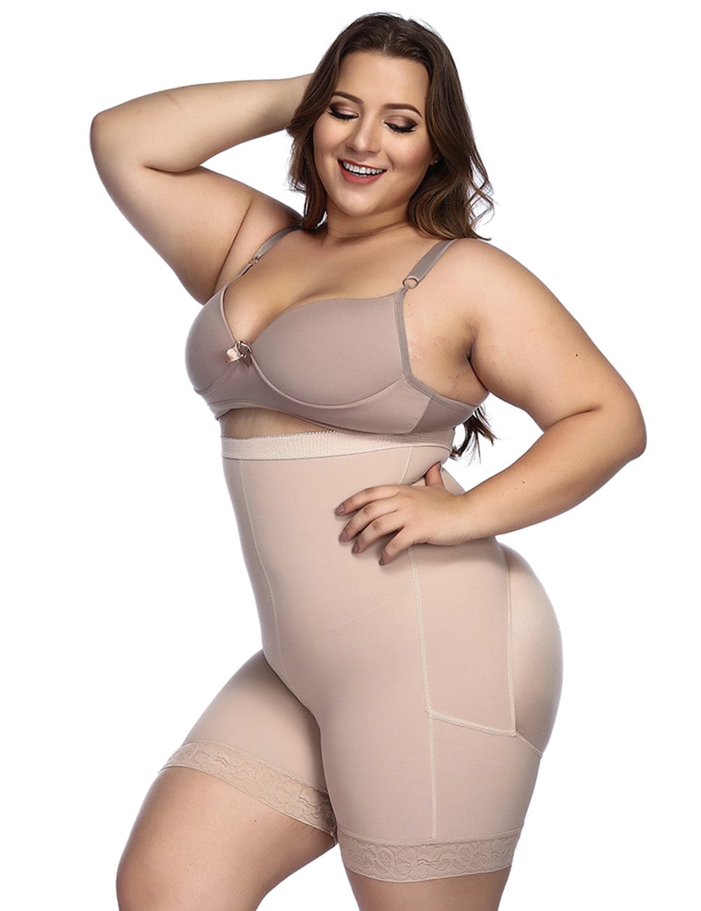 Plus Size Body Shaper Tummy Control High Waist Shapewear