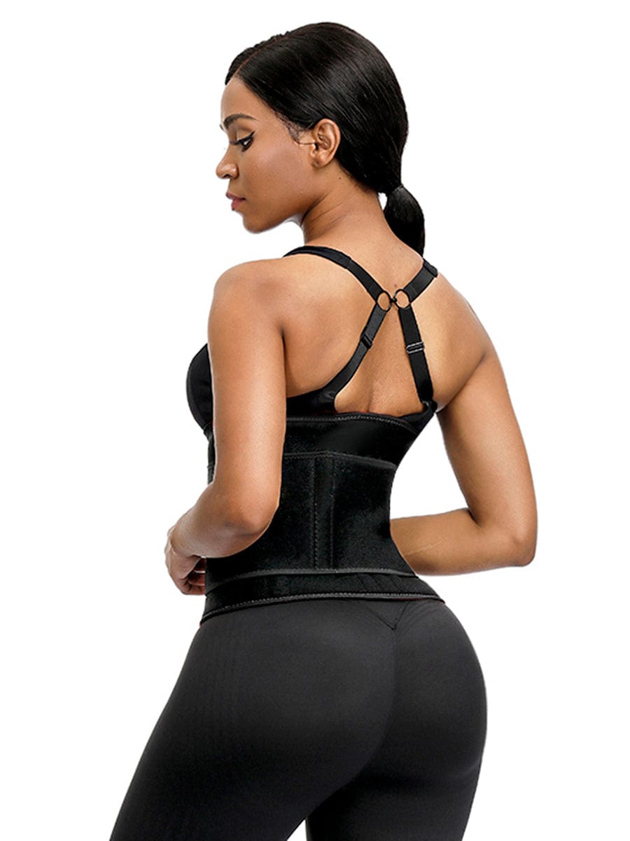 High Power Black Neoprene Waist Trainer Sticker Big Size Amazing Shape