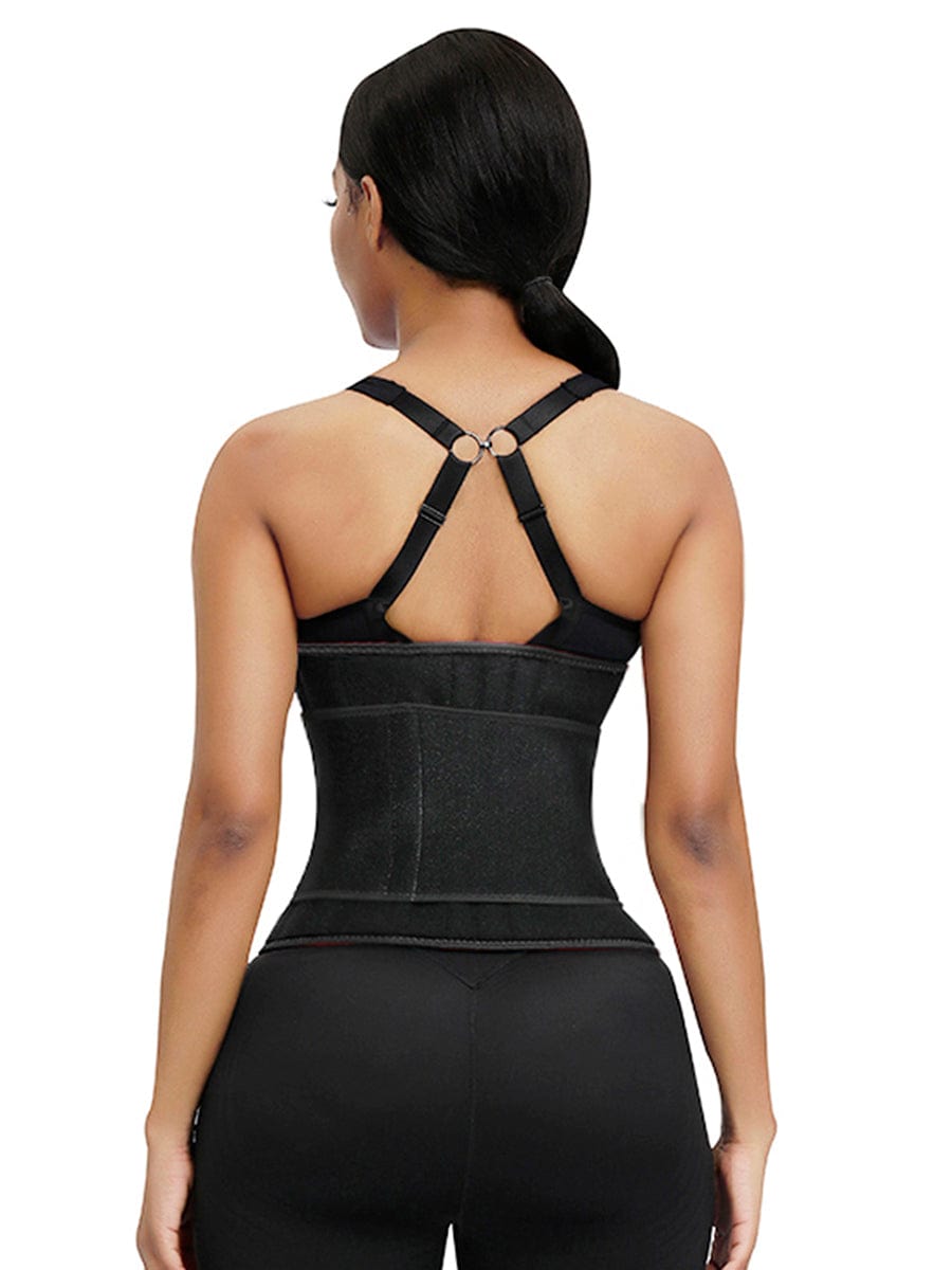 High Power Black Neoprene Waist Trainer Sticker Big Size Amazing Shape