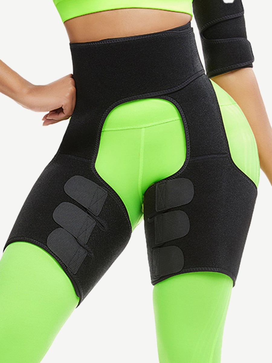 Black Neoprene Thigh Shaper Sticker High Waist Smooth Silhouette