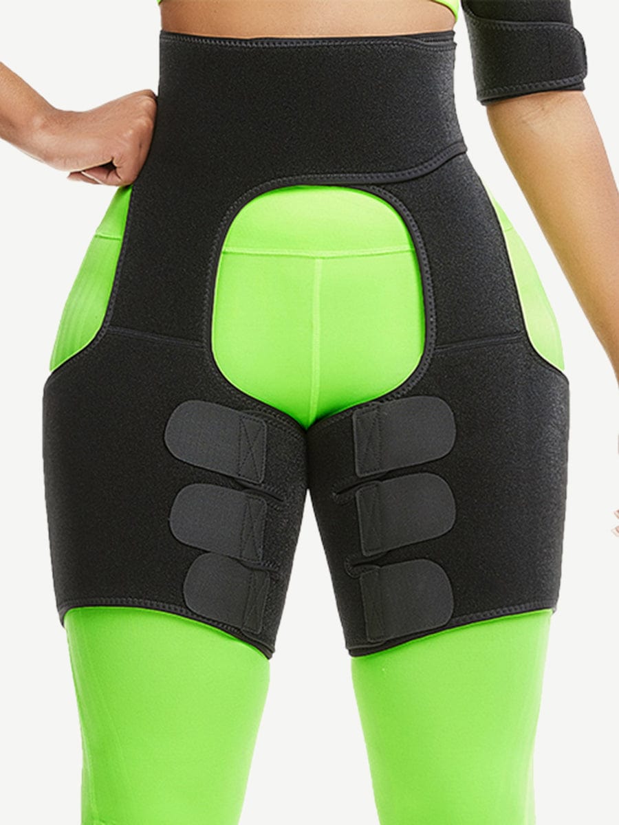 Black Neoprene Thigh Shaper Sticker High Waist Smooth Silhouette