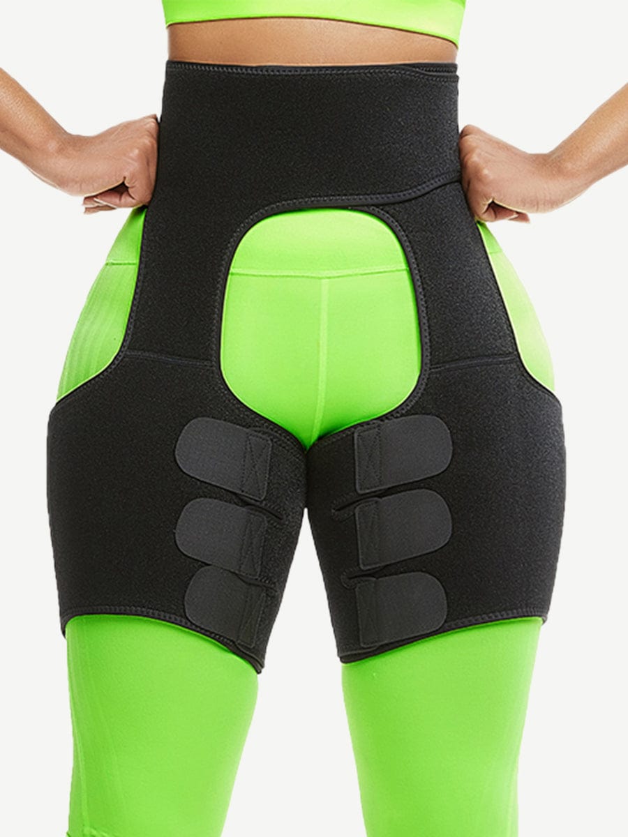 Black Neoprene Thigh Shaper Sticker High Waist Smooth Silhouette