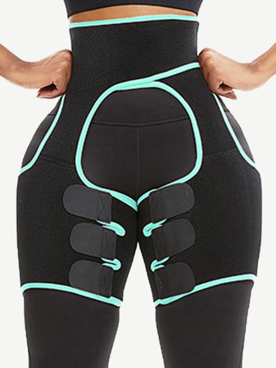 Black Neoprene Thigh Shaper Sticker High Waist Smooth Silhouette