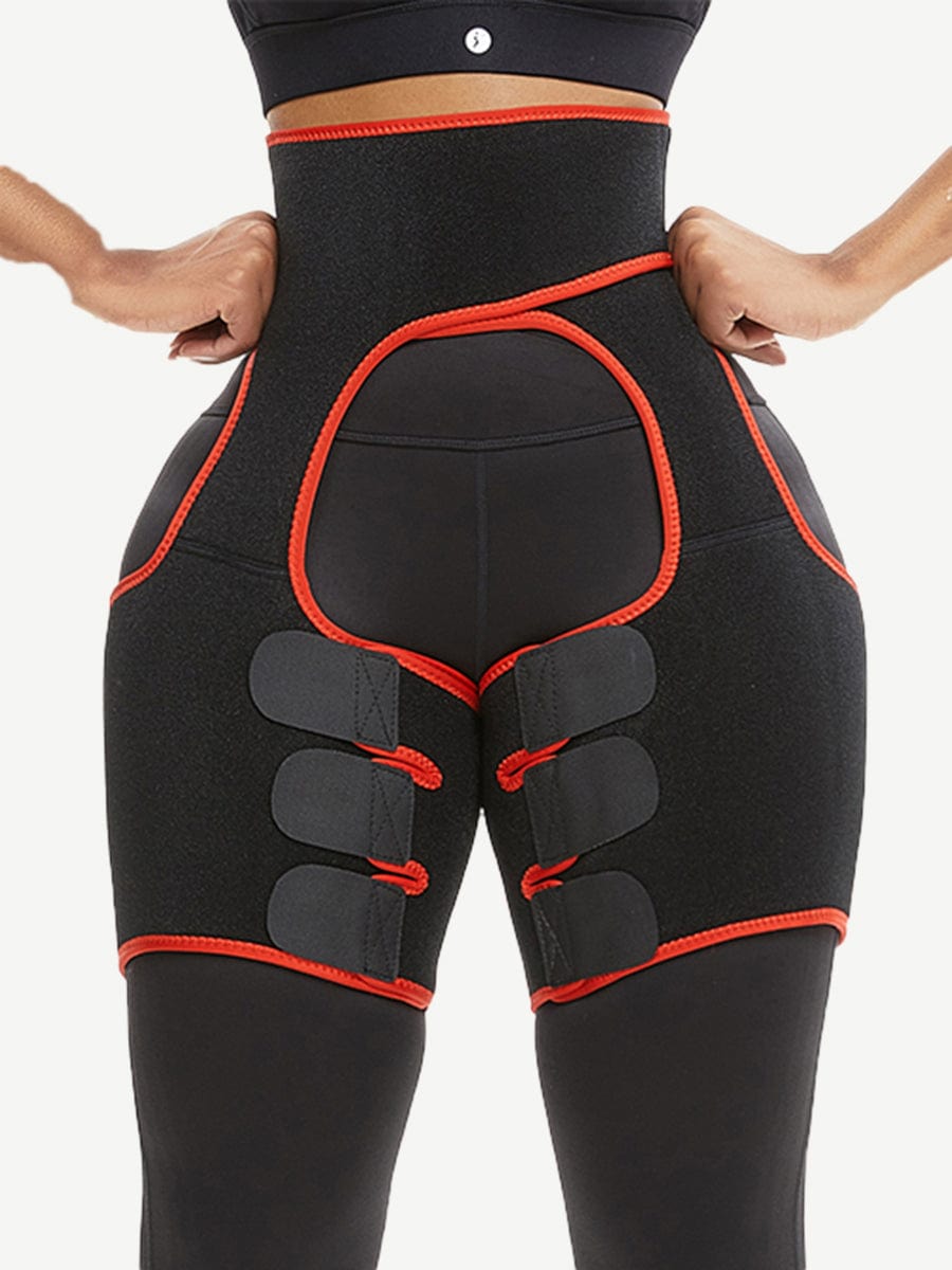 Black Neoprene Thigh Shaper Sticker High Waist Smooth Silhouette