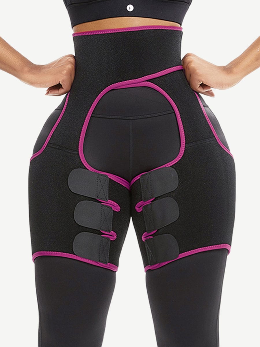 Black Neoprene Thigh Shaper Sticker High Waist Smooth Silhouette