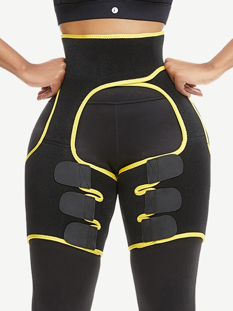 Black Neoprene Thigh Shaper Sticker High Waist Smooth Silhouette