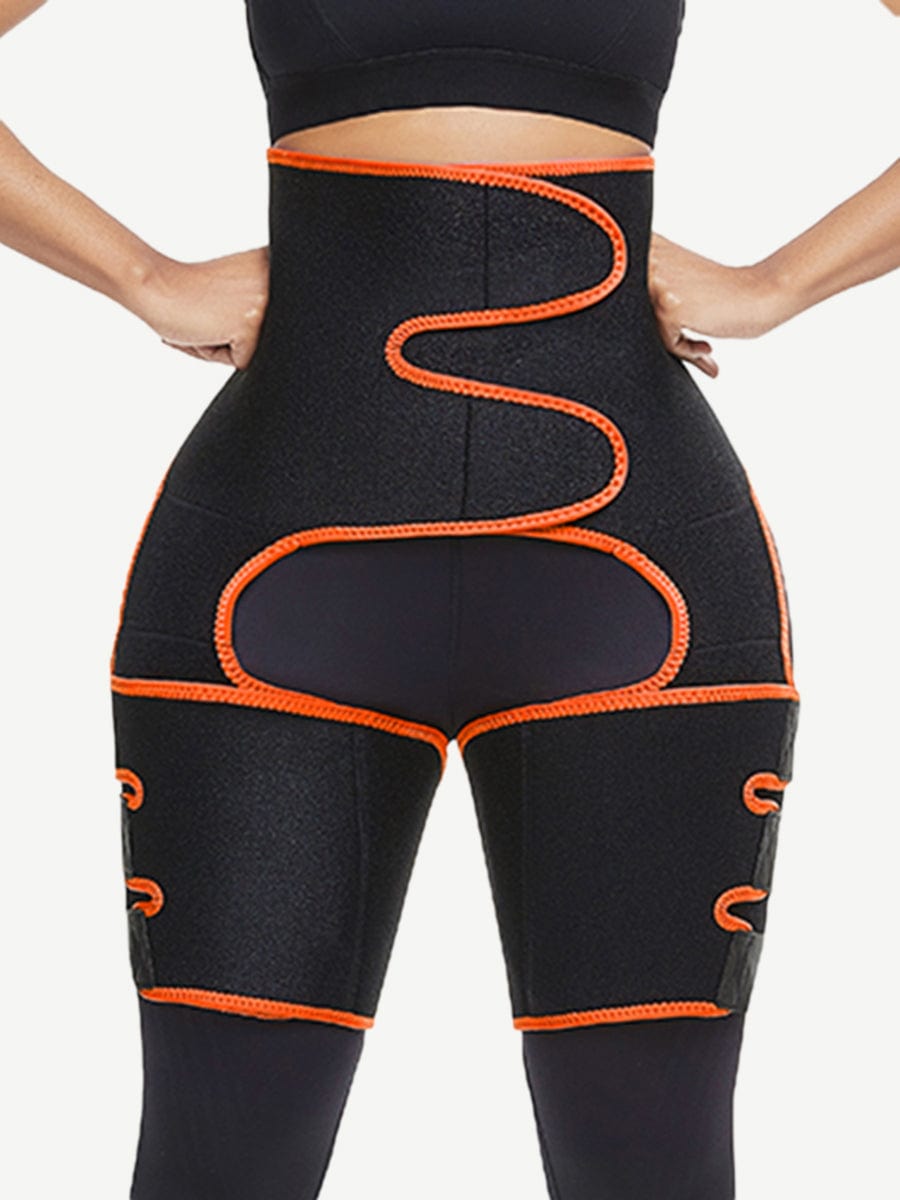 Neoprene Waist And Thigh Trainer Butt Lifting Black Slimming Leg