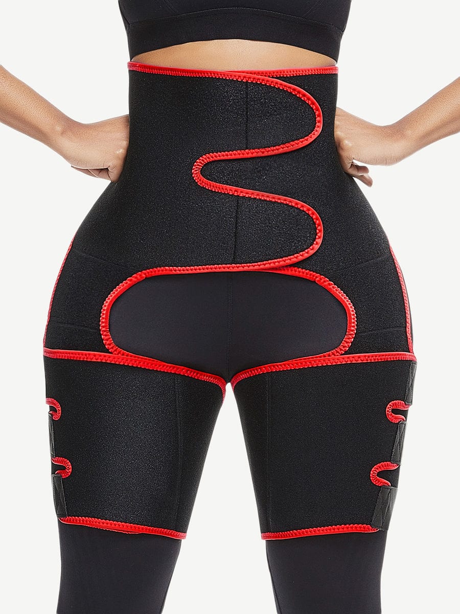 Neoprene Waist And Thigh Trainer Butt Lifting Black Slimming Leg