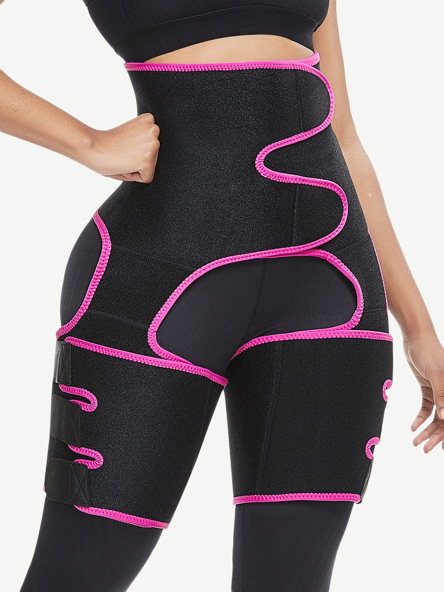 Neoprene Waist And Thigh Trainer Butt Lifting Black Slimming Leg