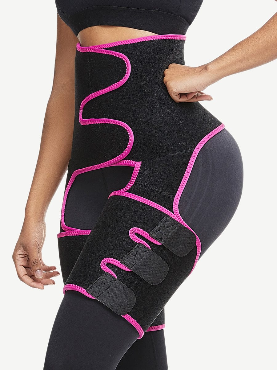 Neoprene Waist And Thigh Trainer Butt Lifting Black Slimming Leg