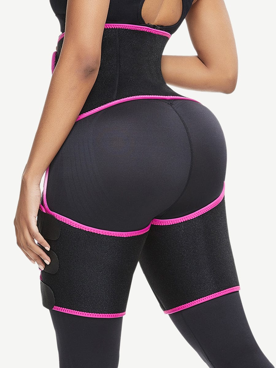 Neoprene Waist And Thigh Trainer Butt Lifting Black Slimming Leg