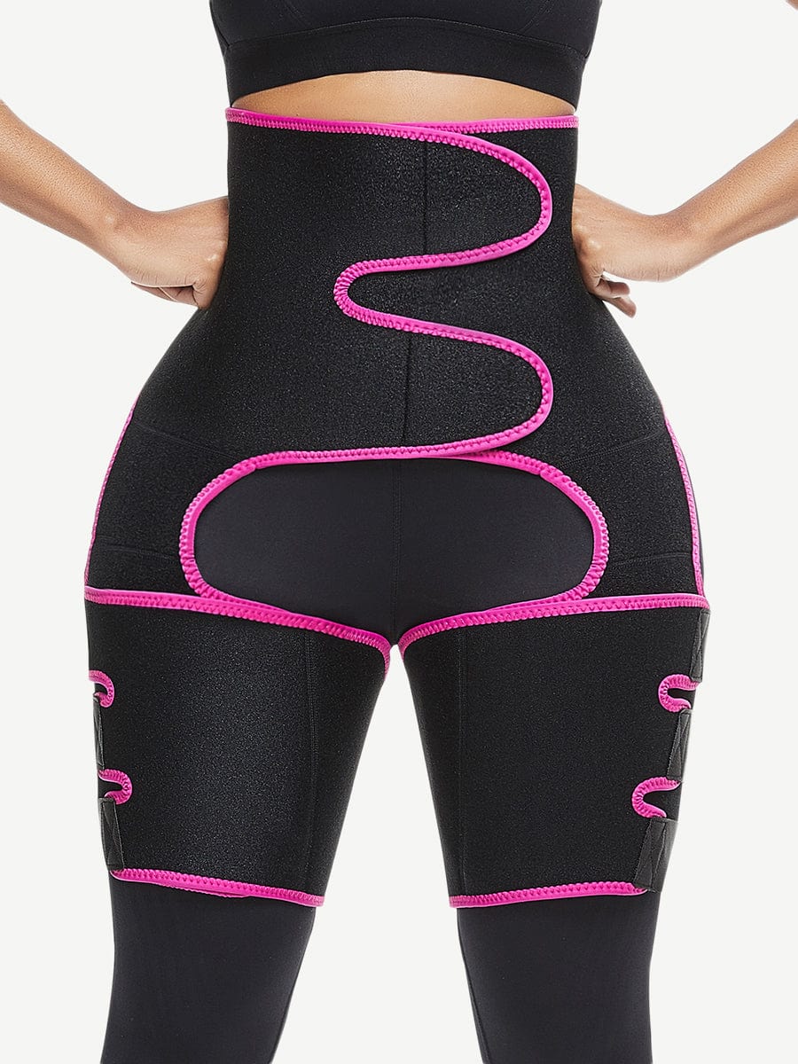 Neoprene Waist And Thigh Trainer Butt Lifting Black Slimming Leg