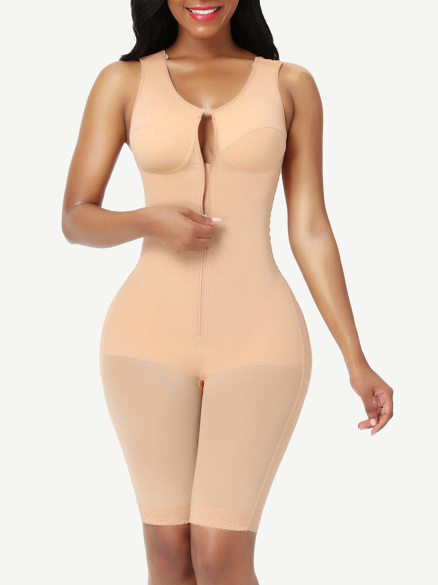 Best Fajas Body Shaper Lace Open Crotch Flatten Tummy