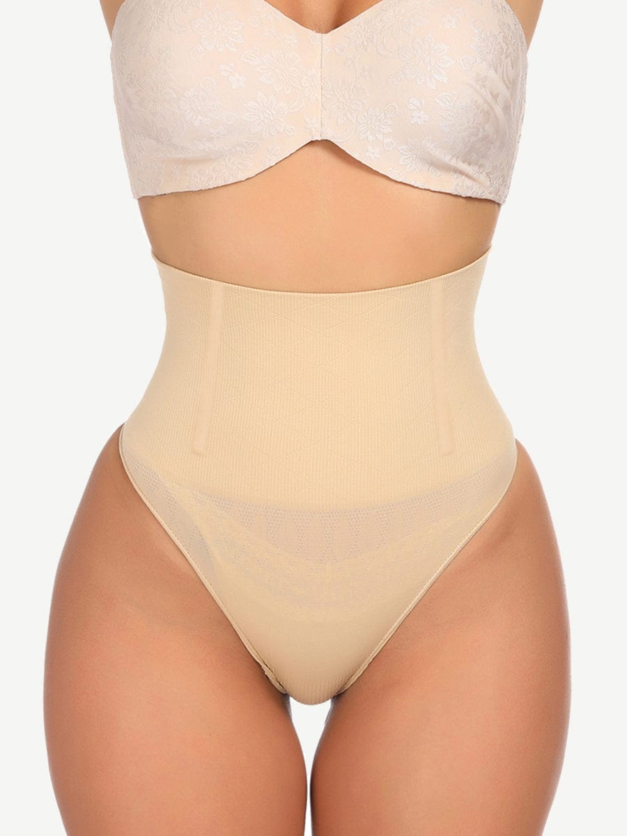 Seamless 4 Steel Bones Shapewear Thong Natural Shaping