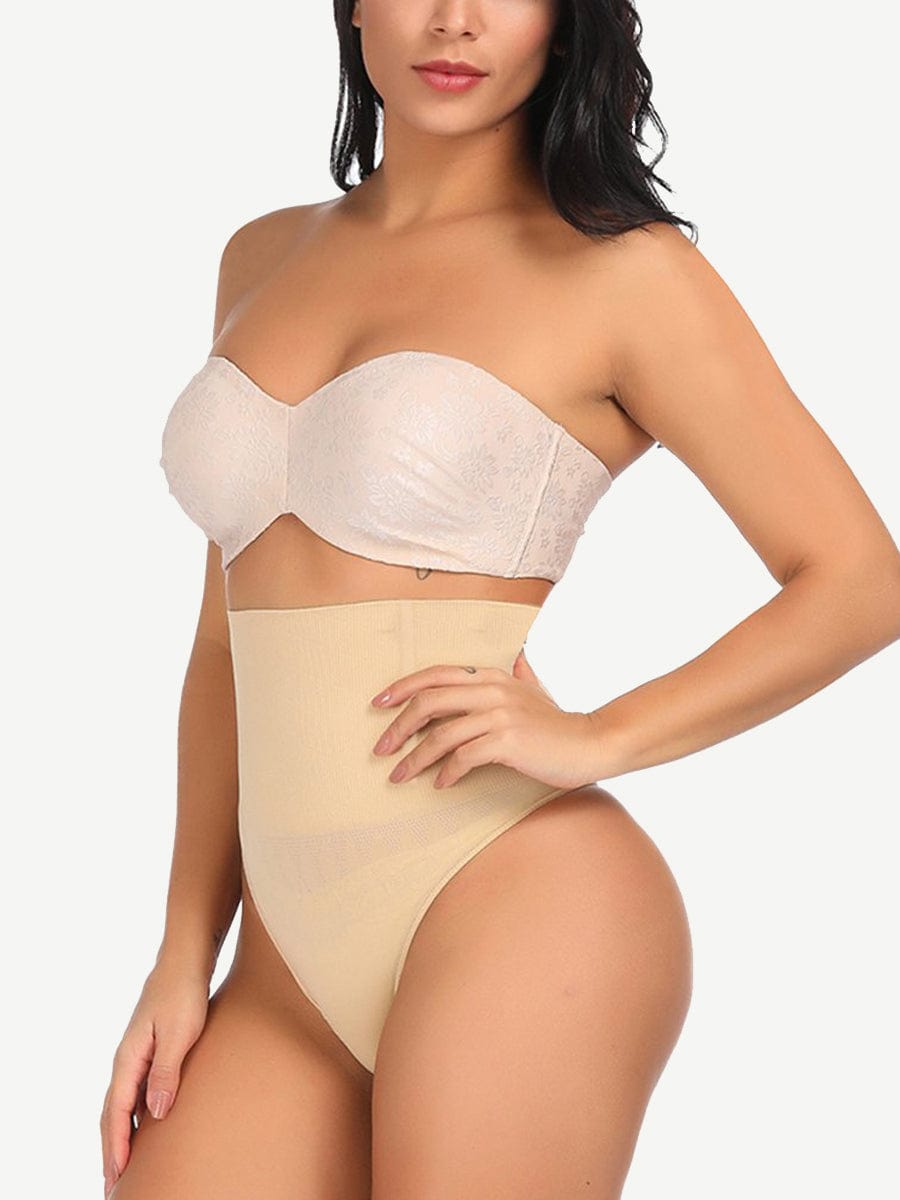 Seamless 4 Steel Bones Shapewear Thong Natural Shaping