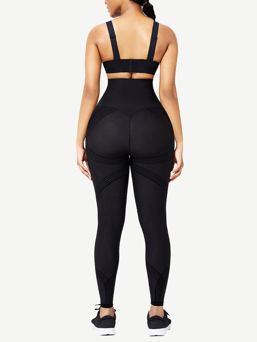 Seamless High Waist 3D Print Legging Curve Smoothing