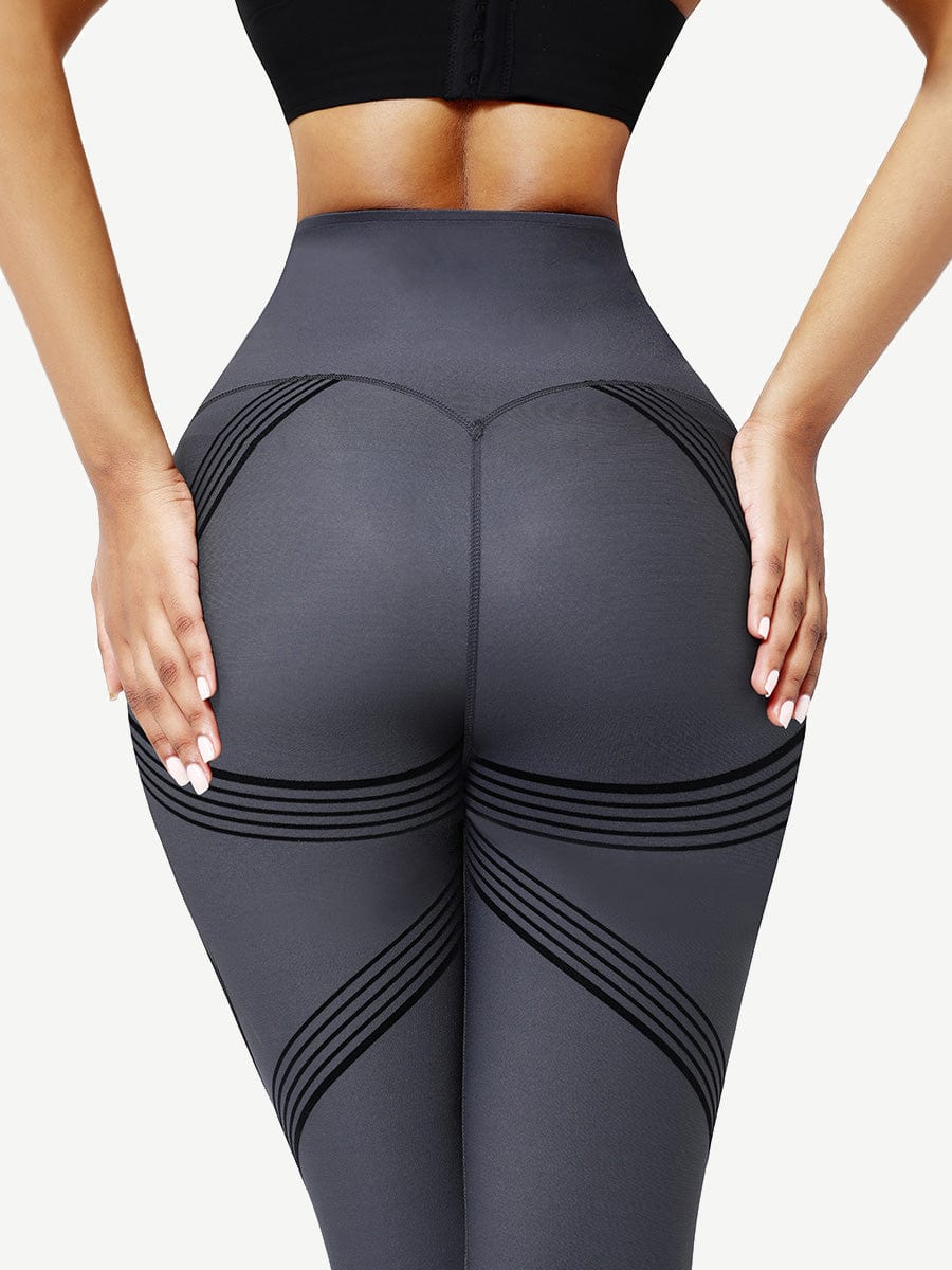 Seamless High Waist 3D Print Legging Curve Smoothing