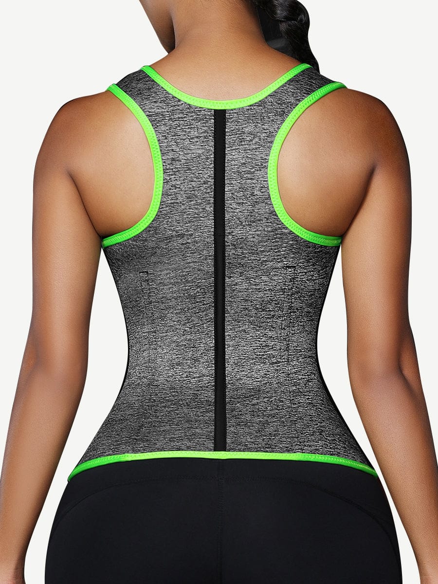 Neoprene Waist Trainer Vest With Front Zipper