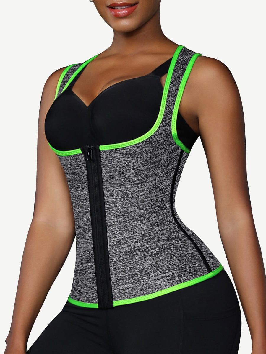 Neoprene Waist Trainer Vest With Front Zipper