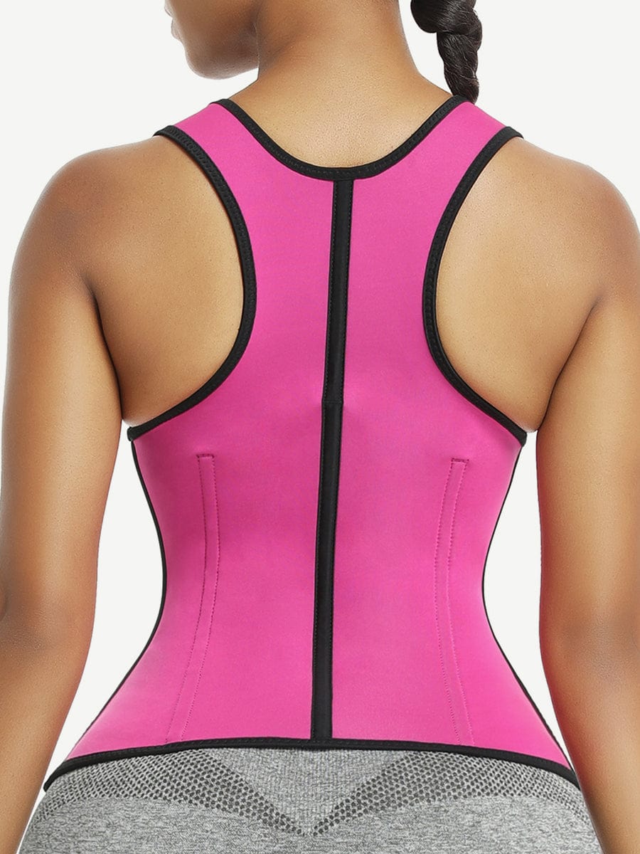 Neoprene Waist Trainer Vest With Front Zipper