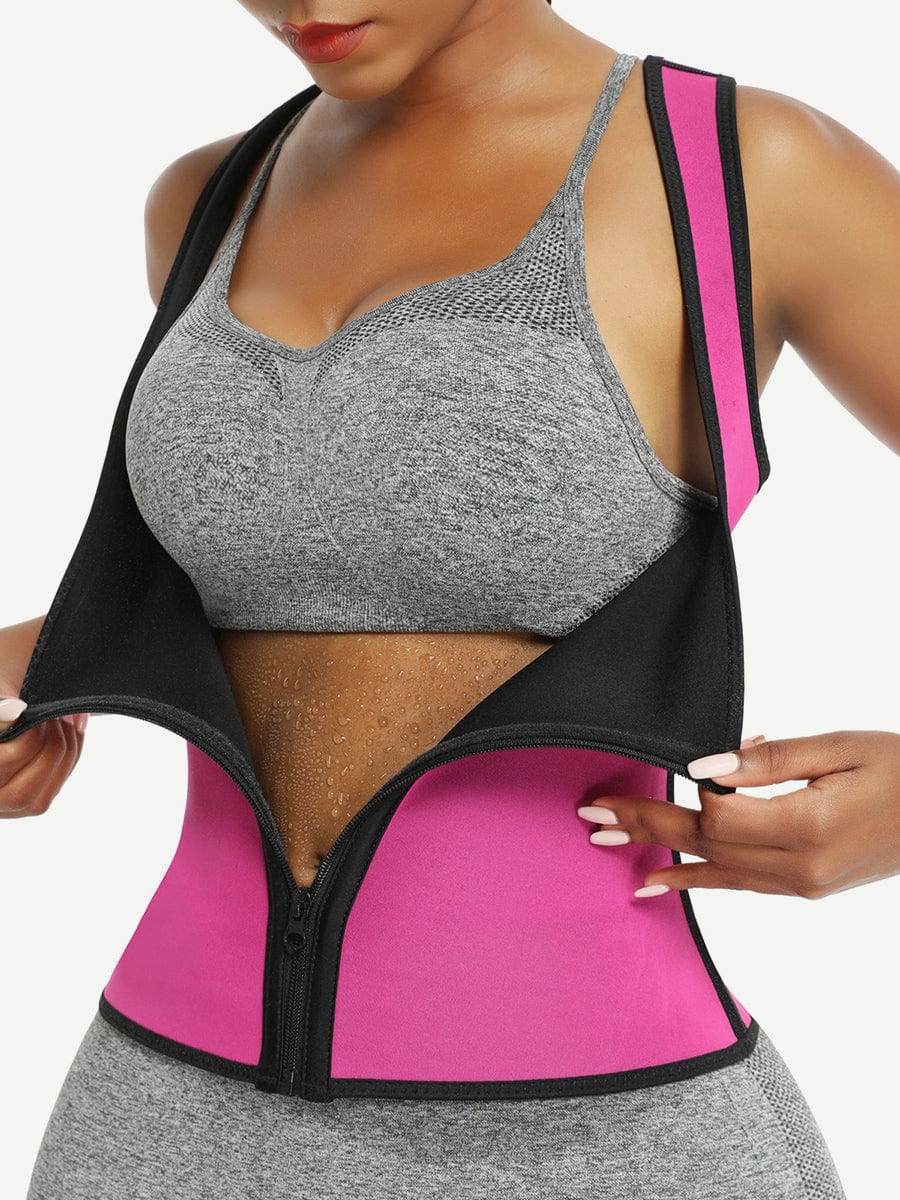 Neoprene Waist Trainer Vest With Front Zipper