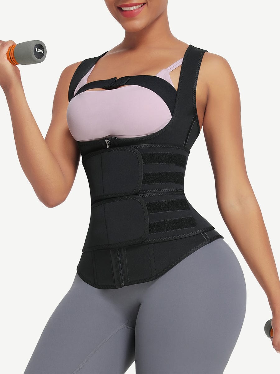 9 Bones Hooks Zipper Neoprene Waist Trainer