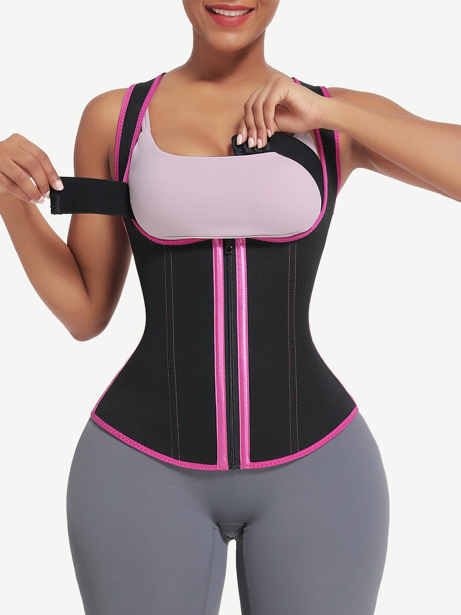 9 Bones Hooks Zipper Neoprene Waist Trainer