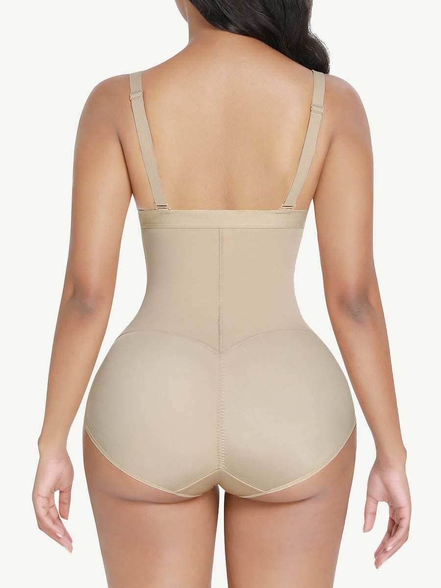 High Waist Shaper Shorts With Two Steel Bones and Zip