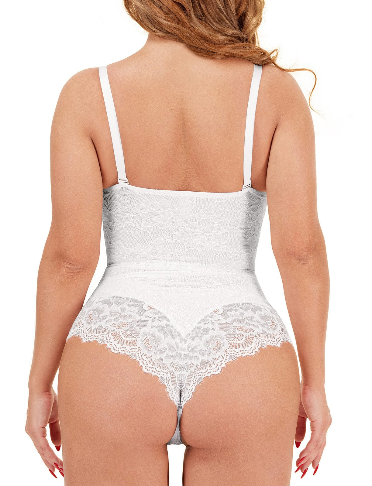 Sexy Lace Breast Support Adjustable Shaper for Bridal Bodysuit