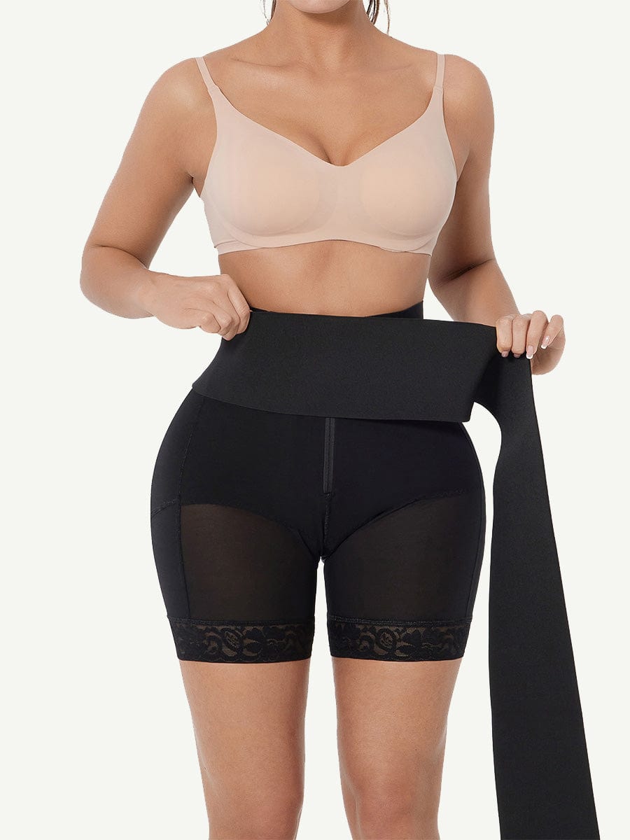 Shapewear Pants With A Rubber String Waist Trainer