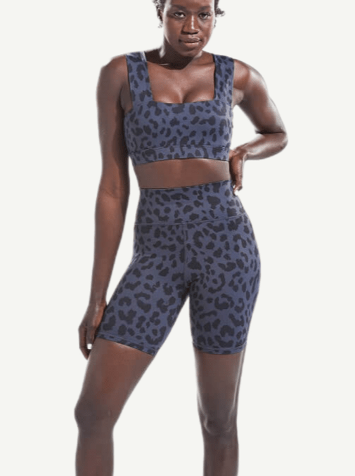 Leopard High Waist Biker Shortsit