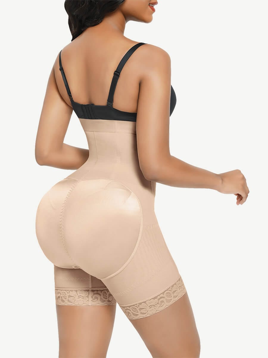 Butt Lift High Waisted Shapewear Shorts with Four Steel Bones