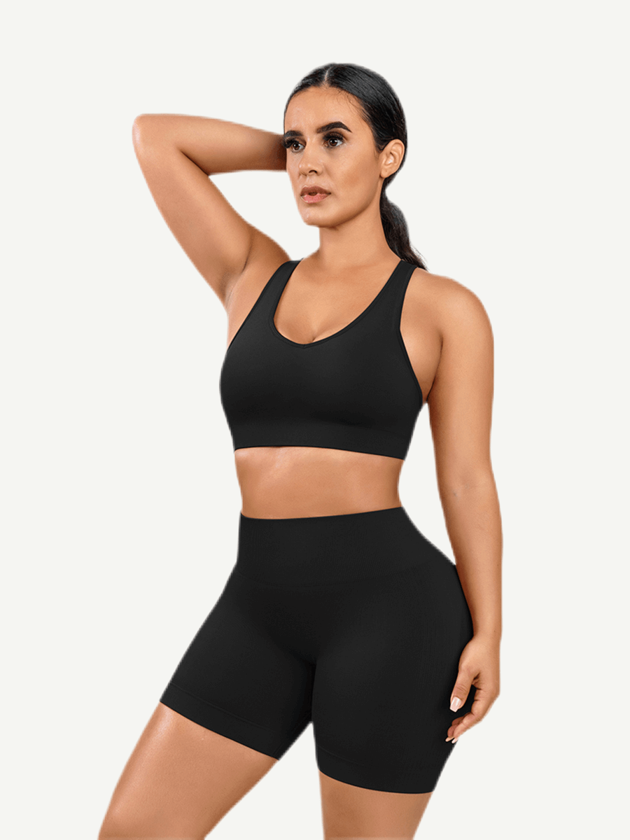 Eco-friendly Sexy V Neck Seamless Sportswear