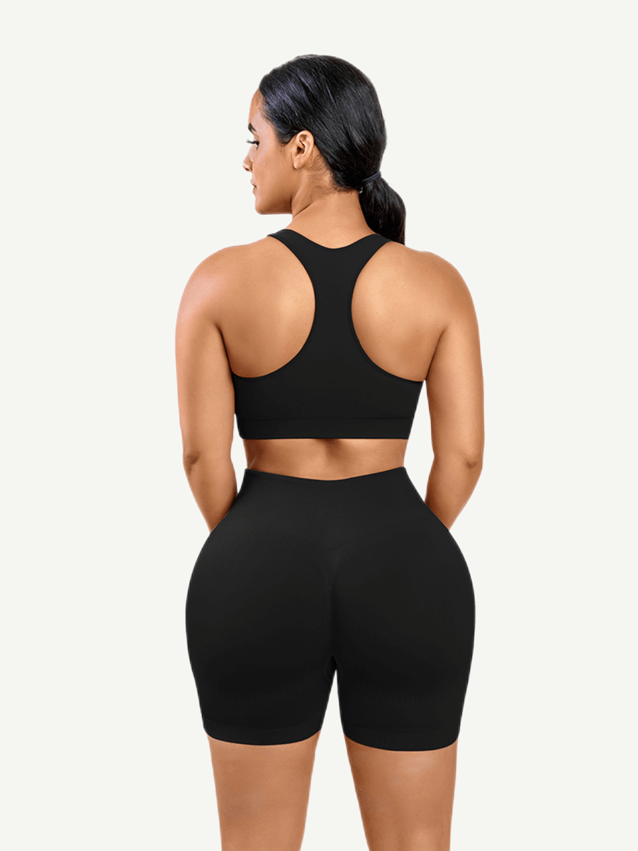 Eco-friendly Sexy V Neck Seamless Sportswear