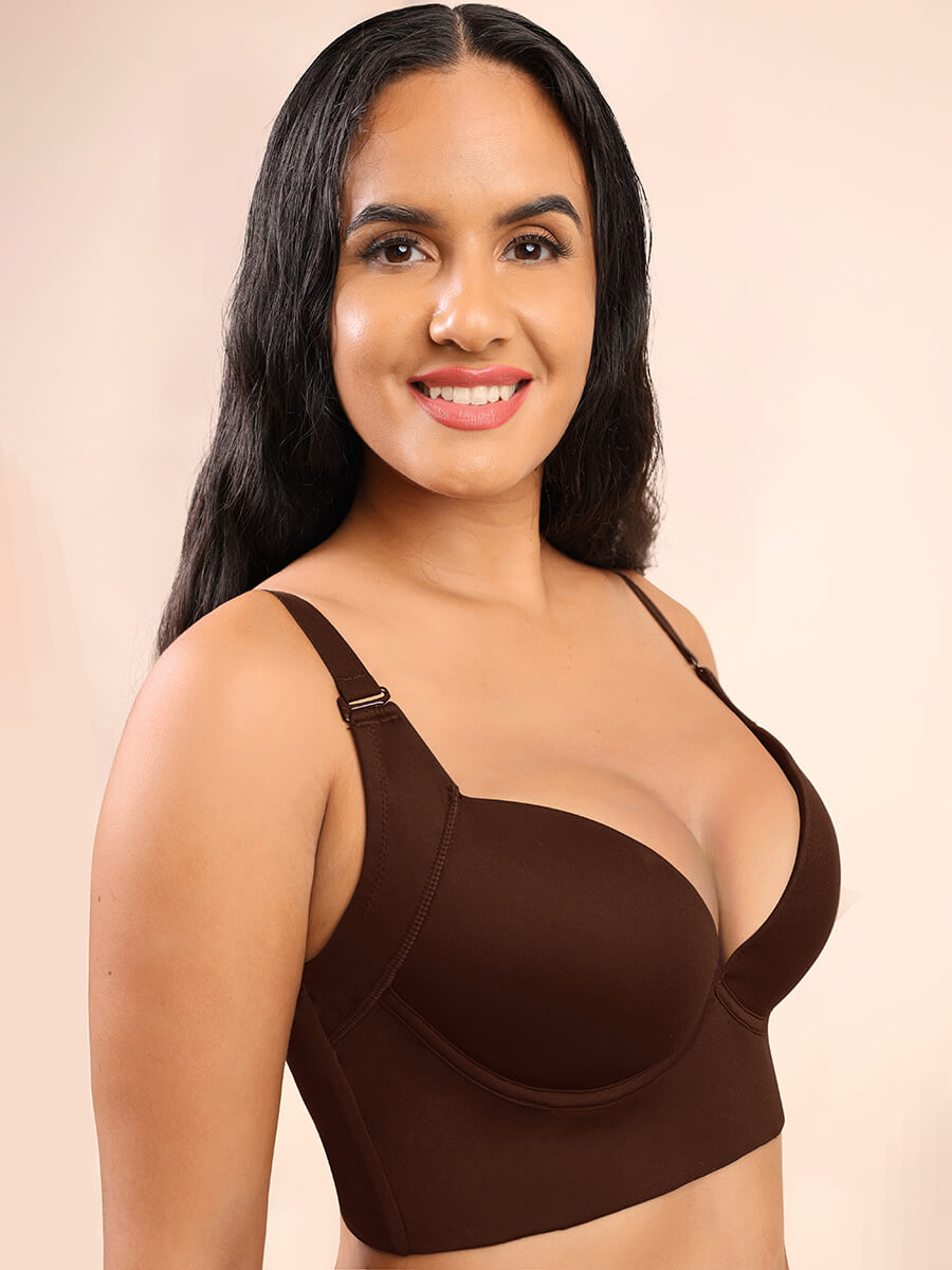 Fashion Deep Cup Bra Hides Back Fat Diva New Look