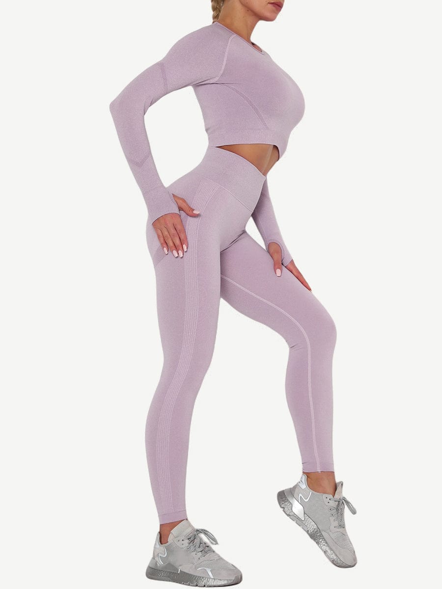 Sport Suit Raglan Sleeve High Rise For Walking