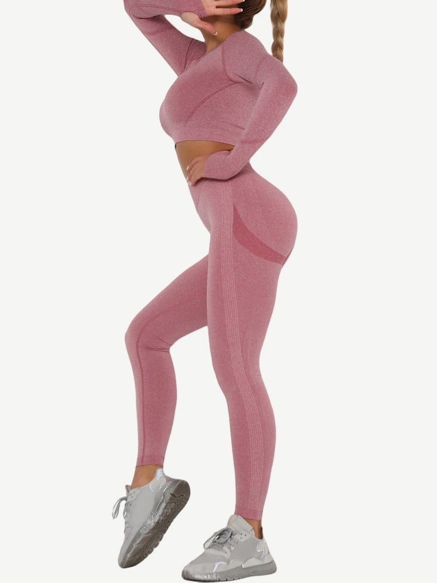 Sport Suit Raglan Sleeve High Rise For Walking