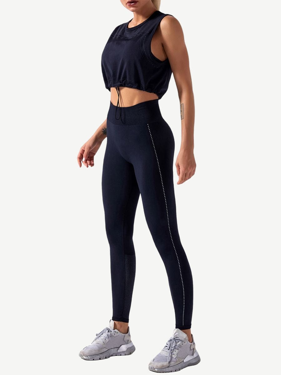 Seamless Tank Top High Waist Leggings Sports Series