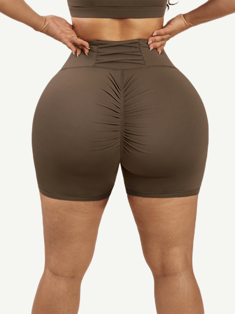 Peach Buttocks Yoga Shorts