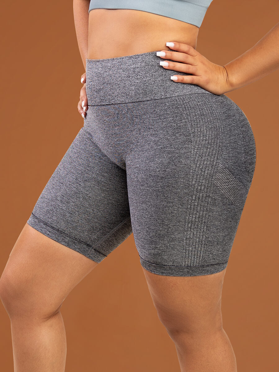 Seamless High Waisted Gym Sportswear Scrunch Butt Yoga Cycling Shorts